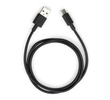 Дата кабель USB 2.0 AM to Type-C PVC 1m black Vinga (VCPDCTC1BK)