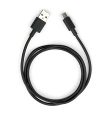 Дата кабель USB 2.0 AM to Type-C PVC 1m black Vinga (VCPDCTC1BK)