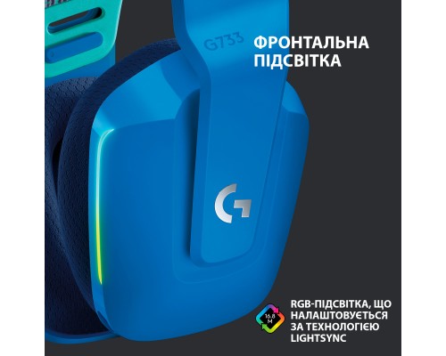Навушники Logitech G733 Lightspeed Wireless RGB Gaming Headset Blue (981-000943)