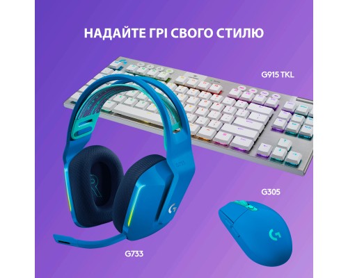 Навушники Logitech G733 Lightspeed Wireless RGB Gaming Headset Blue (981-000943)