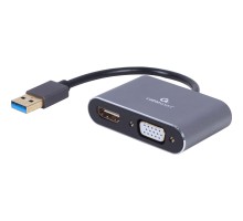 Перехідник USB-A to HDMI/VGA Cablexpert (A-USB3-HDMIVGA-01)