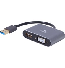 Перехідник USB-A to HDMI/VGA Cablexpert (A-USB3-HDMIVGA-01)