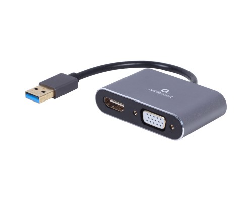 Перехідник USB-A to HDMI/VGA Cablexpert (A-USB3-HDMIVGA-01)