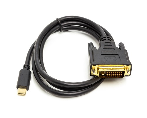 Перехідник USB Type-C 3.1 to DVI (24+1) (M) 1.0m PowerPlant (CA912124)