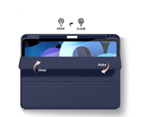 Чохол до планшета BeCover Tri Fold Soft TPU mount Apple Pencil Apple iPad Air 5 (2022) 10.9