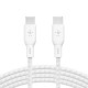 Дата кабель USB-C to USB-C 2.0m 100W white Belkin (CAB014BT2MWH)