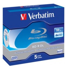 Диск BD Verbatim DL 50Gb 6x Jewel Case 5шт (43748)