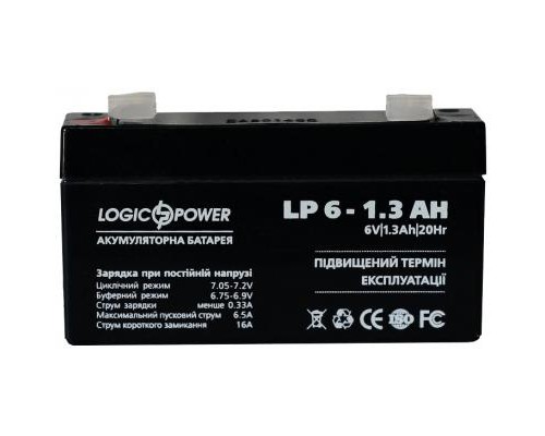 Батарея до ДБЖ LogicPower LPM 6В 1.3 Ач (4157)