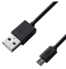 Дата кабель USB 2.0 AM to Micro 5P 1.0m Black Grand-X (PM01S)