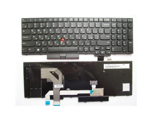 Клавіатура ноутбука Lenovo ThinkPad T570/P51S черная с черной,трек (A46078)
