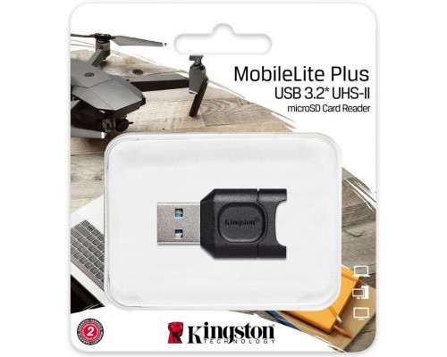 Зчитувач флеш-карт Kingston USB 3.1 microSDHC/SDXC UHS-II MobileLite Plus (MLPM)
