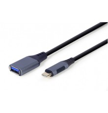Дата кабель OTG USB 3.0 AF to Type-C 0.15m Cablexpert (A-USB3C-OTGAF-01)