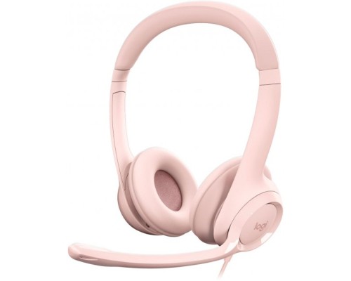 Навушники Logitech H390 USB Rose (981-001281)