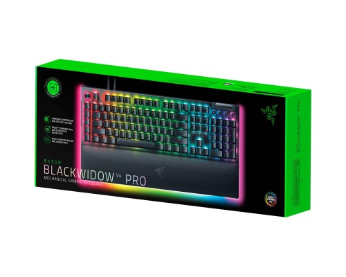 Клавіатура Razer BlackWidow V4 PRO Green Switch USB UA Black (RZ03-04680100-R3M1)