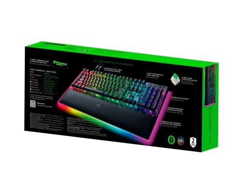 Клавіатура Razer BlackWidow V4 PRO Green Switch USB UA Black (RZ03-04680100-R3M1)