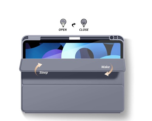 Чохол до планшета BeCover Tri Fold Soft TPU mount Apple Pencil Apple iPad Air 5 (2022) 10.9