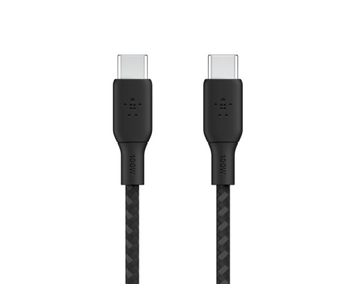 Дата кабель USB-C to USB-C 2.0m 100W black Belkin (CAB014BT2MBK)