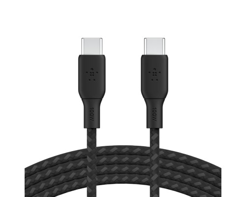 Дата кабель USB-C to USB-C 2.0m 100W black Belkin (CAB014BT2MBK)