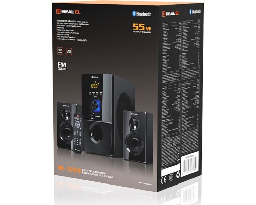 Акустична система REAL-EL M-555 Black (EL121300013)