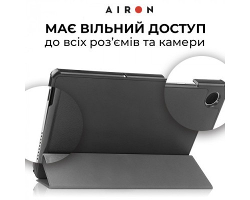 Чохол до планшета AirOn Premium Samsung Galaxy Tab A9 8.7'' 2023 + Film (4822352781103)