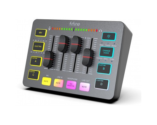 Мікшерний пульт Fifine Sound Card Black (SC3)