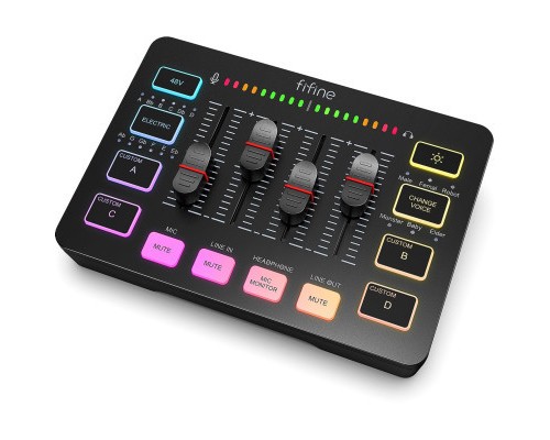 Мікшерний пульт Fifine Sound Card Black (SC3)