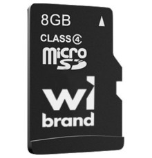 Карта пам'яті Wibrand 8GB mictoSD class 4 (WICDC4/8GB)