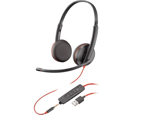 Навушники Poly BlackWire C3225 USB-A HS Stereo Black (80S11AA)