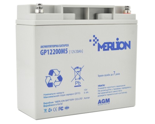 Батарея до ДБЖ Merlion 12V-20Ah (GP12200M5)