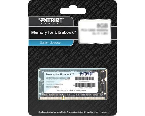 Модуль пам'яті для ноутбука SoDIMM DDR3L 4GB 1600 MHz Patriot (PSD34G1600L2S)