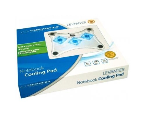 Підставка до ноутбука Esperanza Levanter Notebook Cooling Pad to size 15.6