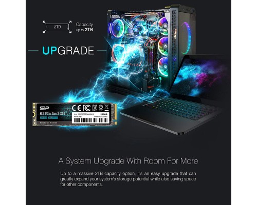 Накопичувач SSD M.2 2280 256GB Silicon Power (SP256GBP34A60M28)