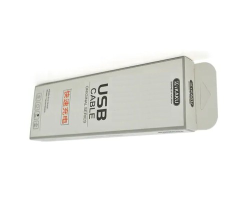 Дата кабель USB-C to Lightning 0.2m KSC-324 JIANCHONG 3.2A Red iKAKU (KSC-324-R)