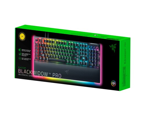 Клавіатура Razer BlackWidow V4 PRO Yellow Switch USB UA Black (RZ03-04681800-R3M1)