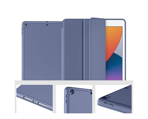 Чохол до планшета BeCover Tri Fold Soft TPU Silicone Apple iPad Air 4 10.9 2020/2021 Purple (706873)