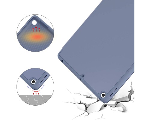 Чохол до планшета BeCover Tri Fold Soft TPU Silicone Apple iPad Air 4 10.9 2020/2021 Purple (706873)