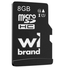 Карта пам'яті Wibrand 8GB mictoSD class 10 (WICDHC10/8GB)