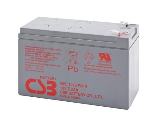 Батарея до ДБЖ CSB 12В 7.2 Аг (GPL1272F2FR)