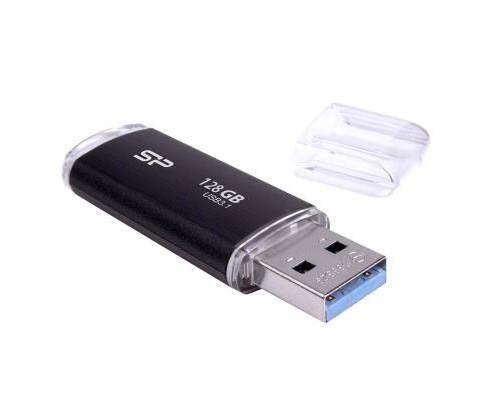 USB флеш накопичувач Silicon Power 128GB Blaze B02 Black USB 3.0 (SP128GBUF3B02V1K)