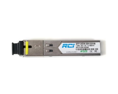 Модуль SFP 1G, 3km, SC, Tx 1550nm RCI (SFP-WDM-SM-0203B)