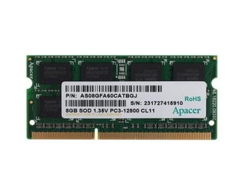 Модуль пам'яті для ноутбука SoDIMM DDR3 8GB 1600 MHz Apacer (DV.08G2K.KAM)