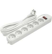 Мережевий фільтр живлення PowerPlant 5 м, 6 розеток (JY-1057/5) (PPSA10M50S6)