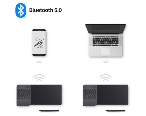 Графічний планшет Huion Inspiroy Keydial KD200 (KD200)