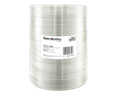 Диск CD SmartDisk PRO CD-R 700MB 52X MATT SILVER Wrap, 100шт (69832)