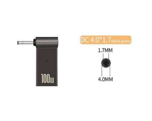 Адаптер PD 100W USB Type-C Female to DC Male Jack 4.0x1.7 mm LENOVO ST-Lab (PD100W-4.0x1.7mm)