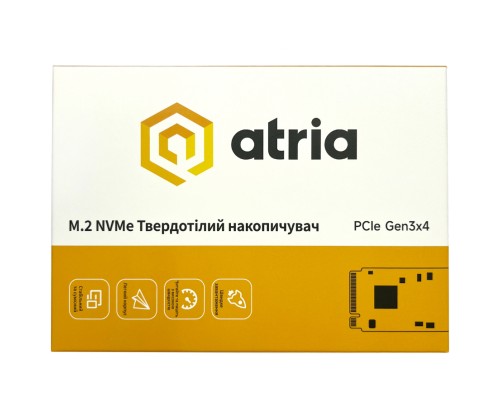 Накопичувач SSD M.2 2280 256GB X500S ATRIA (ATNVMX500S/256)