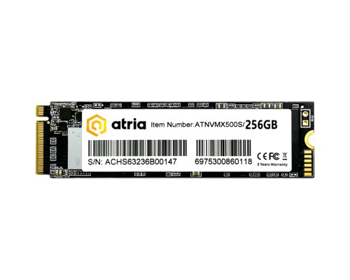 Накопичувач SSD M.2 2280 256GB X500S ATRIA (ATNVMX500S/256)