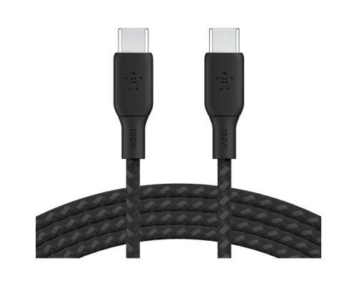 Дата кабель USB-C to USB-C 3.0m 100W black Belkin (CAB014BT3MBK)