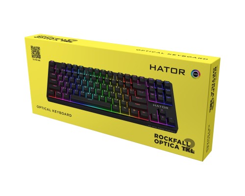 Клавіатура Hator Rockfall 2 Optica TKL Black USB Black (HTK-730)