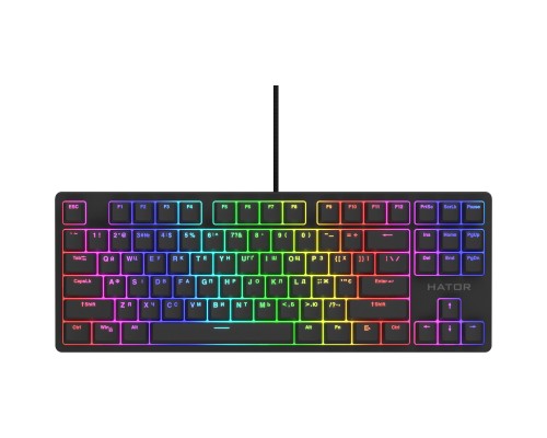 Клавіатура Hator Rockfall 2 Optica TKL Black USB Black (HTK-730)
